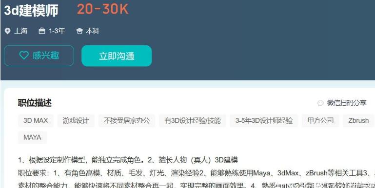 上海3D建模培训有什么用？3D建模就业前景怎么样？